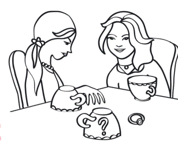 Coloring page St. Andrews fun what you will find under your cup